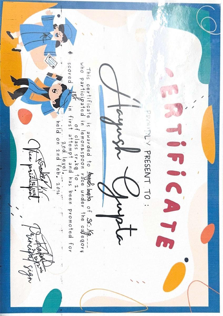 Creative participation certificate preview